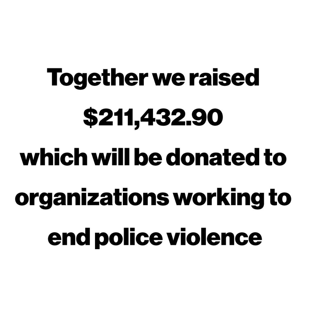 Nectar Cares raised funds for organizations working to end police violence