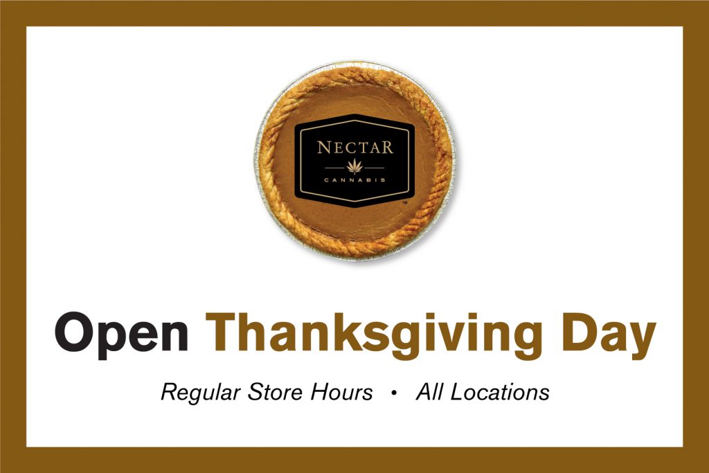 Nectar is open on Thanksgiving