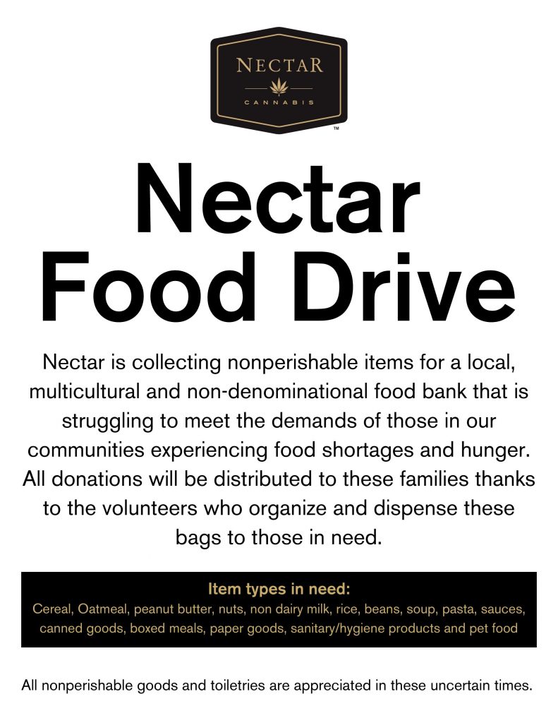 Nectar Portland Metro Area Stores hosting a Food Drive 