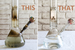 dirty glass vs. clean glass