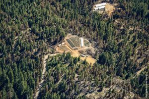 aerial shot of an unlicensed grow