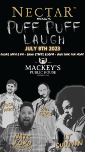 The Lineup for the Puff Puff laugh Comedy Show in Ontario Oregon